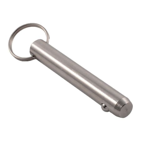 Heritage Industrial Detent Hitch Pin, 5/8 in Dia, 4 in Usable L, Stainless Steel, 1 PK DTPS-0625-3000